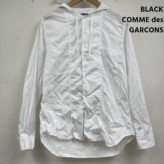 ブラックコムデギャルソン BLACK COMME des GARCONS シャツ、ブラウス 長袖 AD2021 フード付き ロング スリーブ シャツ 1h-b015 M 白 / ホワイト / white メンズ USED 古着 中古 50159538