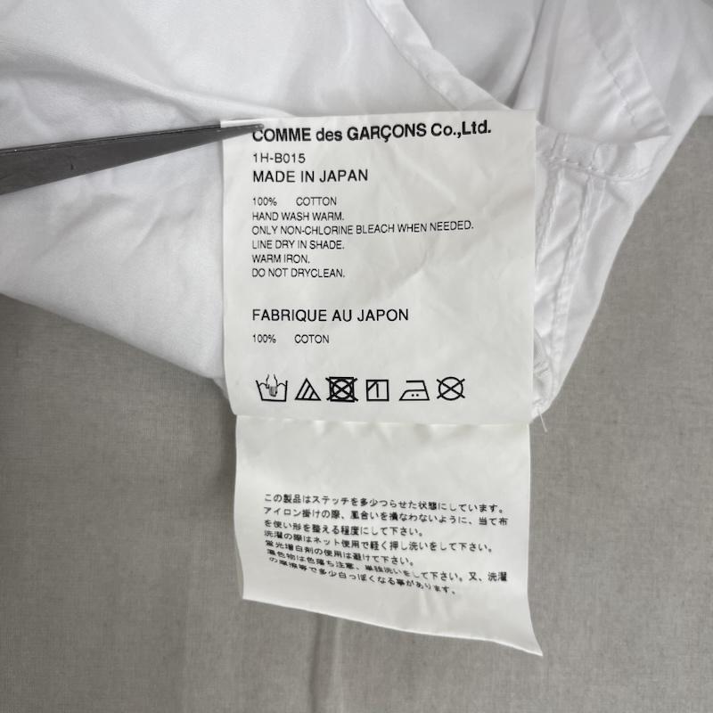 ブラックコムデギャルソン BLACK COMME des GARCONS シャツ、ブラウス 長袖 AD2021 フード付き ロング スリーブ シャツ 1h-b015 M 白 / ホワイト / white メンズ USED 古着 中古 50159538