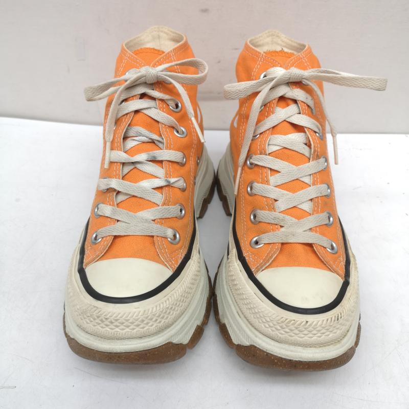 コンバース CONVERSE スニーカー スニーカー ALL STAR R TREKWAVE HI 1SD273 厚底 ハイカット スニーカー 23.5cm 橙 / オレンジ / orange レディース USED 古着 中古 50159548