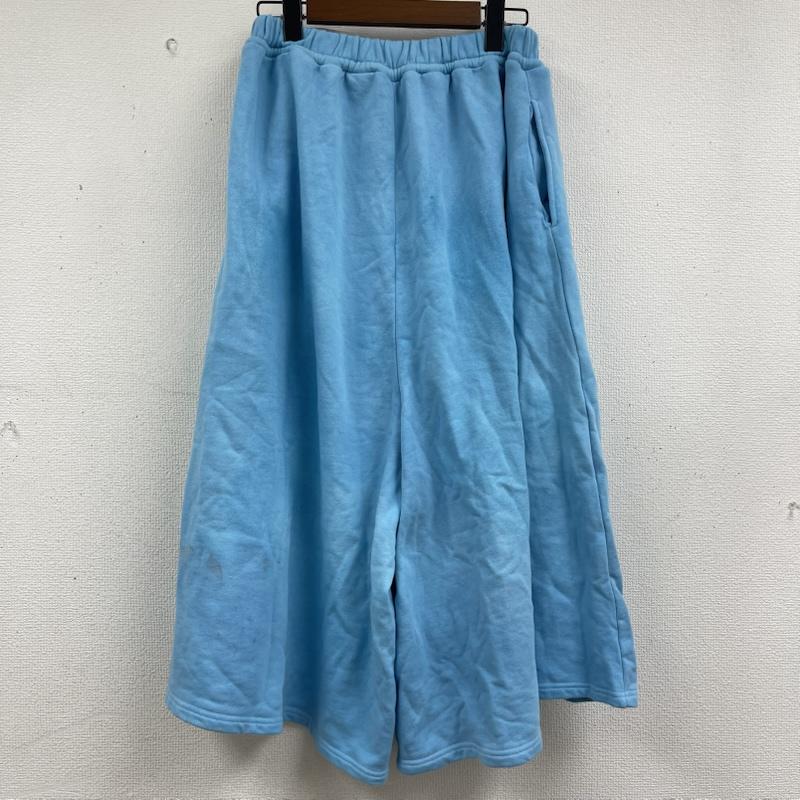 古着 USED パンツ ワークパンツ、ペインターパンツ 0658 コットン ワイド ビッグ シルエット スウェット パンツ 0658-02 1 水色 / ライトブルー / メンズ USED 古着 中古 50159551