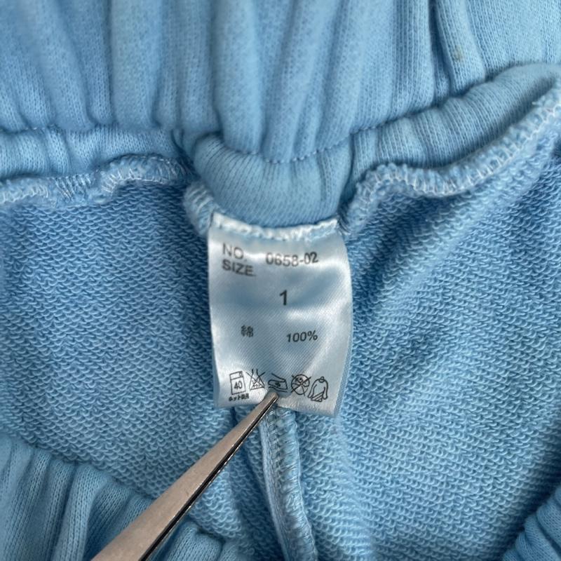 古着 USED パンツ ワークパンツ、ペインターパンツ 0658 コットン ワイド ビッグ シルエット スウェット パンツ 0658-02 1 水色 / ライトブルー / メンズ USED 古着 中古 50159551