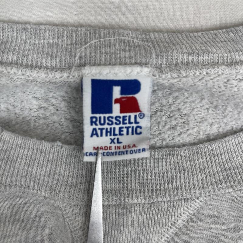 ラッセルアスレティック Russell Athletic トレーナー 長袖 USA製 University of Wisconsin カレッジ ロゴ プリント スウェット XL 灰 / グレー / gray メンズ USED 古着 中古 50159556