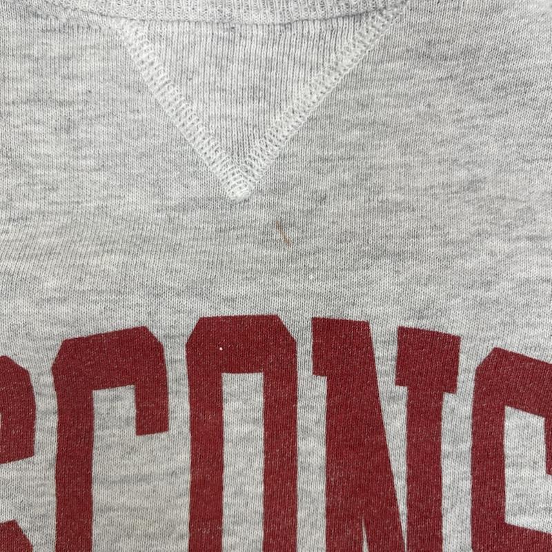 ラッセルアスレティック Russell Athletic トレーナー 長袖 USA製 University of Wisconsin カレッジ ロゴ プリント スウェット XL 灰 / グレー / gray メンズ USED 古着 中古 50159556