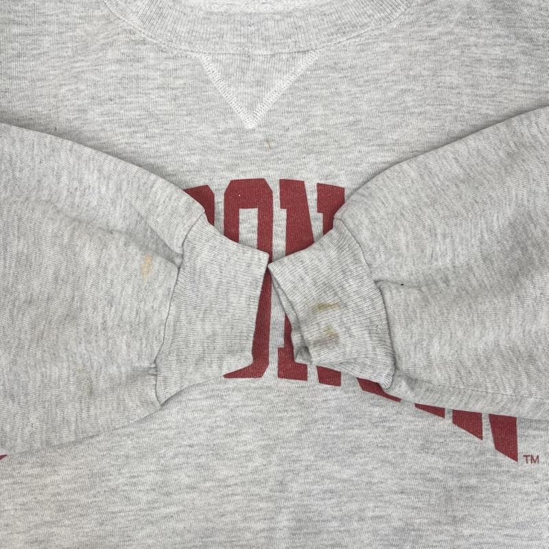 ラッセルアスレティック Russell Athletic トレーナー 長袖 USA製 University of Wisconsin カレッジ ロゴ プリント スウェット XL 灰 / グレー / gray メンズ USED 古着 中古 50159556