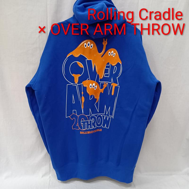 ローリングクレイドル ROLLING CRADLE パーカー 長袖 O.A.T.×ロリクレ 20TH ANNIVERSARY スライムプルオーバーフーディー blue XL XL プリント X キャラクター X ロゴ、文字 青 / ブルー / blue メンズ USED 古着 中古 50159563