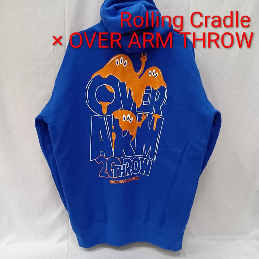 ローリングクレイドル ROLLING CRADLE パーカー 長袖 O.A.T.×ロリクレ 20TH ANNIVERSARY スライムプルオーバーフーディー blue XL XL プリント X キャラクター X ロゴ、文字 青 / ブルー / blue メンズ USED 古着 中古 50159563