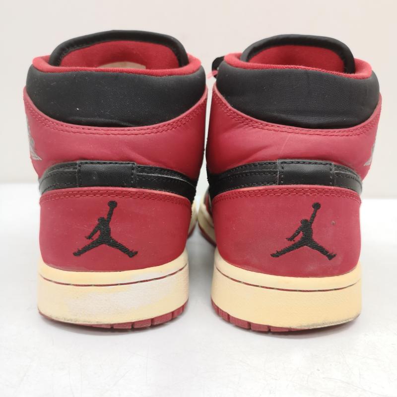 ナイキ NIKE スニーカー スニーカー AIR JORDAN 1 MID Bred エアジョーダン ミッド 554724-005 26.0cm 黒 / ブラック / black X 赤 / レッド / red メンズ USED 古着 中古 50159567