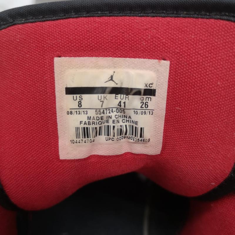 ナイキ NIKE スニーカー スニーカー AIR JORDAN 1 MID Bred エアジョーダン ミッド 554724-005 26.0cm 黒 / ブラック / black X 赤 / レッド / red メンズ USED 古着 中古 50159567
