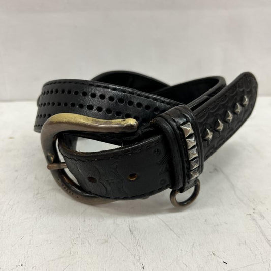 キャリー CALEE ベルト・バックル ベルト スタッズ レザー ベルト ロゴ - 黒 / ブラック / black メンズ USED 古着 中古 50159574