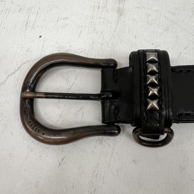 キャリー CALEE ベルト・バックル ベルト スタッズ レザー ベルト ロゴ - 黒 / ブラック / black メンズ USED 古着 中古 50159574