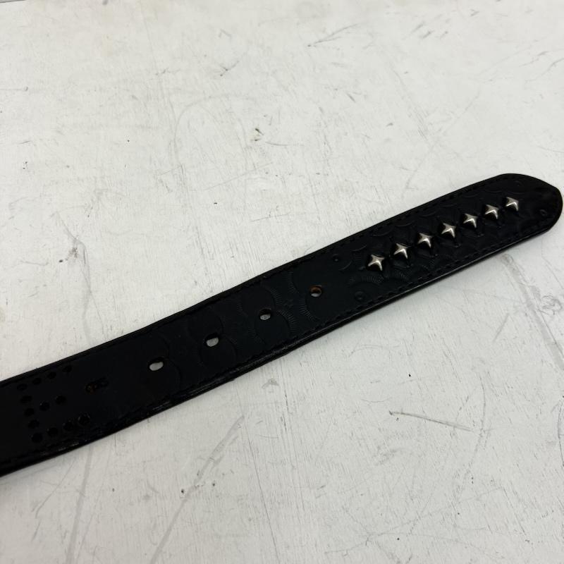 キャリー CALEE ベルト・バックル ベルト スタッズ レザー ベルト ロゴ - 黒 / ブラック / black メンズ USED 古着 中古 50159574