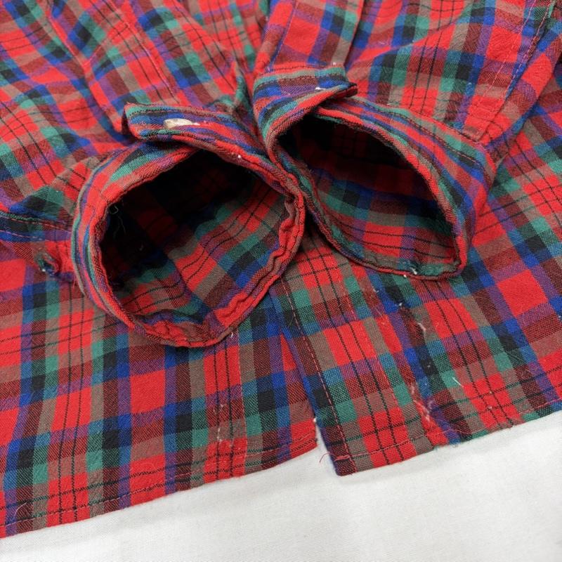 ペンドルトン PENDLETON シャツ、ブラウス 長袖 70s vintage ヴィンテージ USA製 ウール 長袖 チェック シャツ XL チェック 赤 / レッド / red X 青 / ブルー / blue X 緑 / グリーン / green メンズ USED 古着 中古 50159589