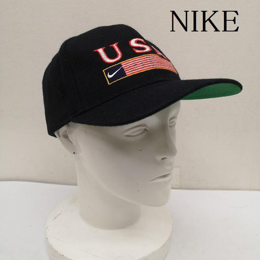 ナイキ NIKE 帽子 キャップ 90s USA アメリカ 国旗 星条旗 キャップ - 紺 / ネイビー / navy メンズ USED 古着 中古 50159592