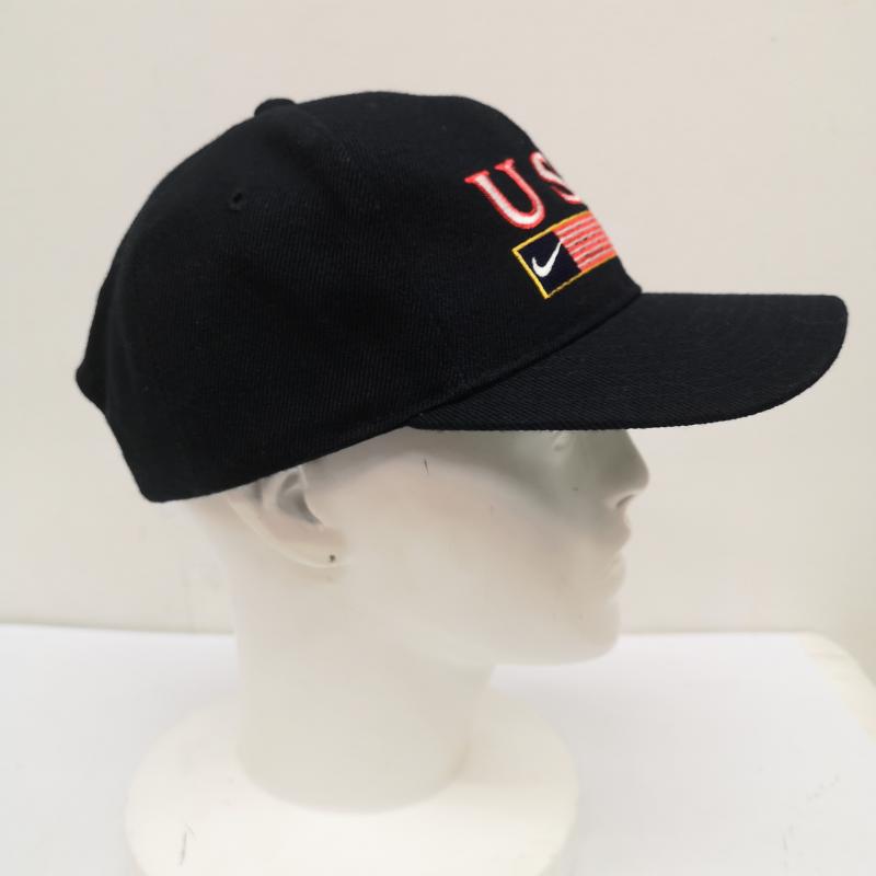 ナイキ NIKE 帽子 キャップ 90s USA アメリカ 国旗 星条旗 キャップ - 紺 / ネイビー / navy メンズ USED 古着 中古 50159592