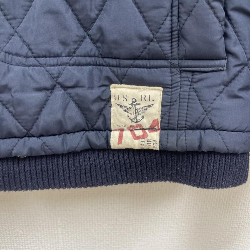 ポロバイラルフローレン Polo by RALPH LAUREN ジャケット、上着 ジャンパー、ブルゾン ビッグポニー 3 刺繍 ジップアップ キルティング ジャケット L 紺 / ネイビー / navy メンズ USED 古着 中古 50159595
