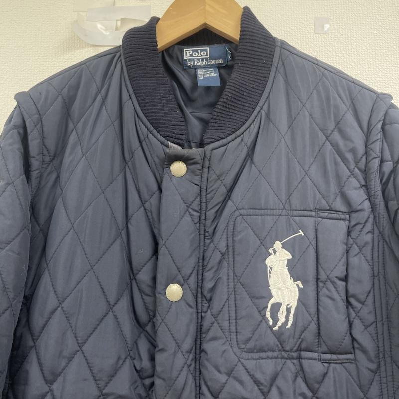 ポロバイラルフローレン Polo by RALPH LAUREN ジャケット、上着 ジャンパー、ブルゾン ビッグポニー 3 刺繍 ジップアップ キルティング ジャケット L 紺 / ネイビー / navy メンズ USED 古着 中古 50159595
