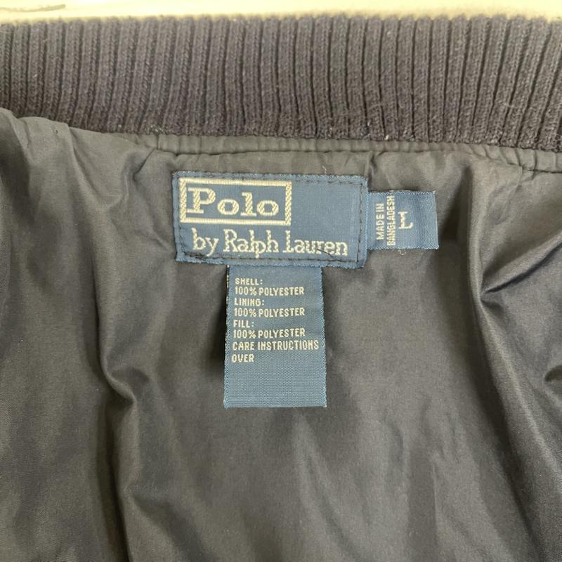ポロバイラルフローレン Polo by RALPH LAUREN ジャケット、上着 ジャンパー、ブルゾン ビッグポニー 3 刺繍 ジップアップ キルティング ジャケット L 紺 / ネイビー / navy メンズ USED 古着 中古 50159595