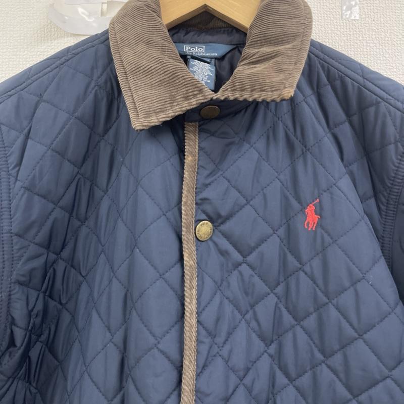 ポロバイラルフローレン Polo by RALPH LAUREN ジャケット、上着 ジャンパー、ブルゾン ポニー ロゴ刺繍 コーデュロイ 切り替え キルティング ジャケット L 紺 / ネイビー / navy メンズ USED 古着 中古 50159599
