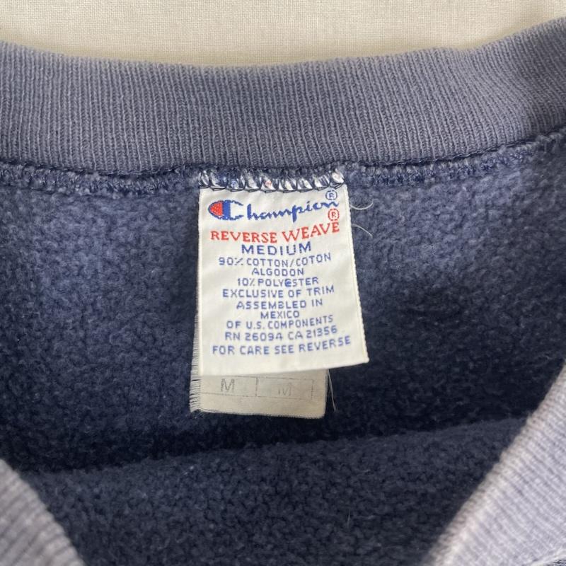 チャンピオン Champion トレーナー 長袖 メキシコ製 90sトリコタグ REVERSE WEAVE スウェットトレーナー M 紺 / ネイビー / navy メンズ USED 古着 中古 50159611