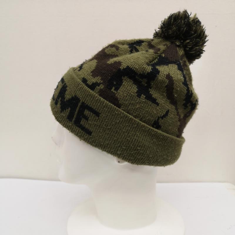 シュプリーム Supreme 帽子 ニット帽 12AW Camo Beanie ウッドランドカモ ボンボン ビーニー - カーキオリーブ / カーキオリーブ / メンズ USED 古着 中古 50159616