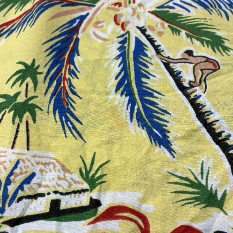 ポロラルフローレン POLO RALPH LAUREN シャツ、ブラウス 半袖 ヤシの木 フラダンス ハワイアン レーヨン アロハシャツ L メンズ USED 古着 中古 50159627
