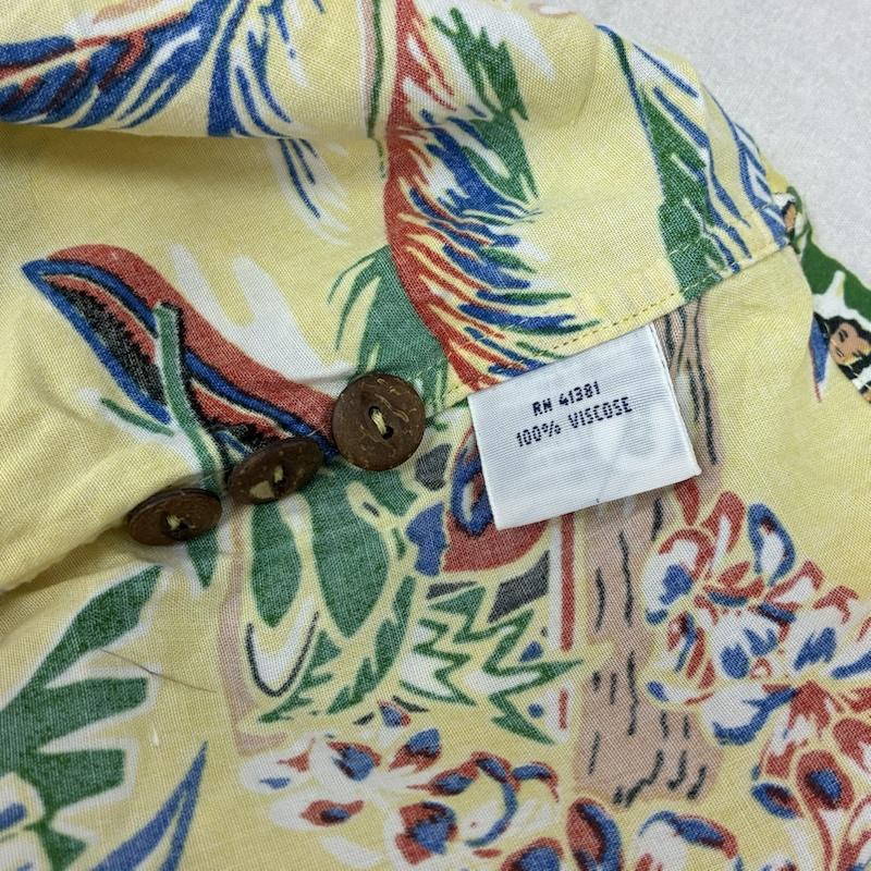 ポロラルフローレン POLO RALPH LAUREN シャツ、ブラウス 半袖 ヤシの木 フラダンス ハワイアン レーヨン アロハシャツ L メンズ USED 古着 中古 50159627