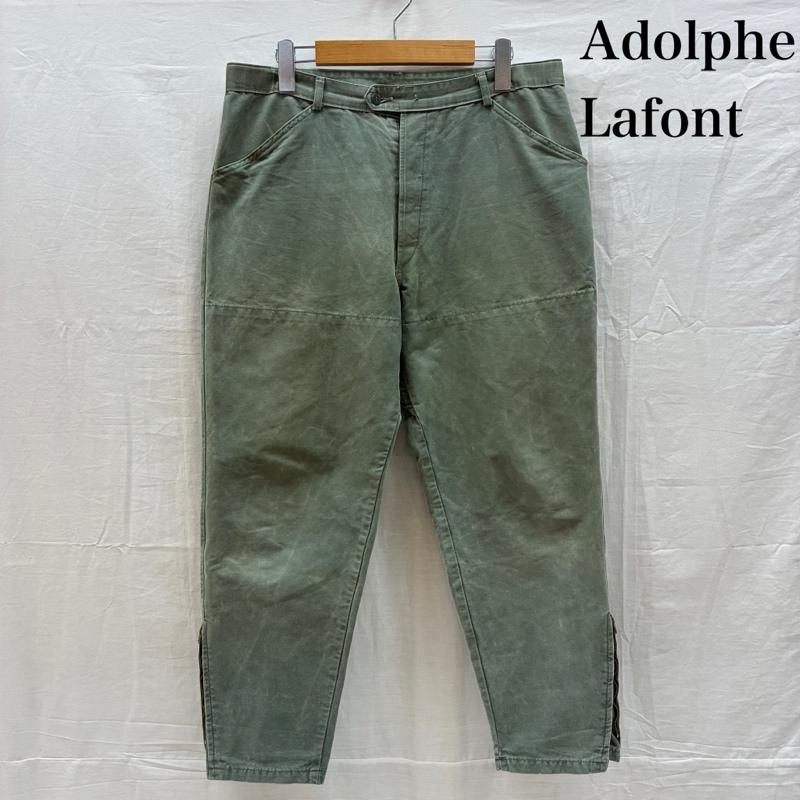 ヴィンテージ VINTAGE パンツ ワークパンツ、ペインターパンツ ADOLPHE LAFONT アドルフラフォン 60s 70s モールスキン テーパード ジップ パンツ フレンチ ワーク 44 メンズ USED 古着 中古 50159629