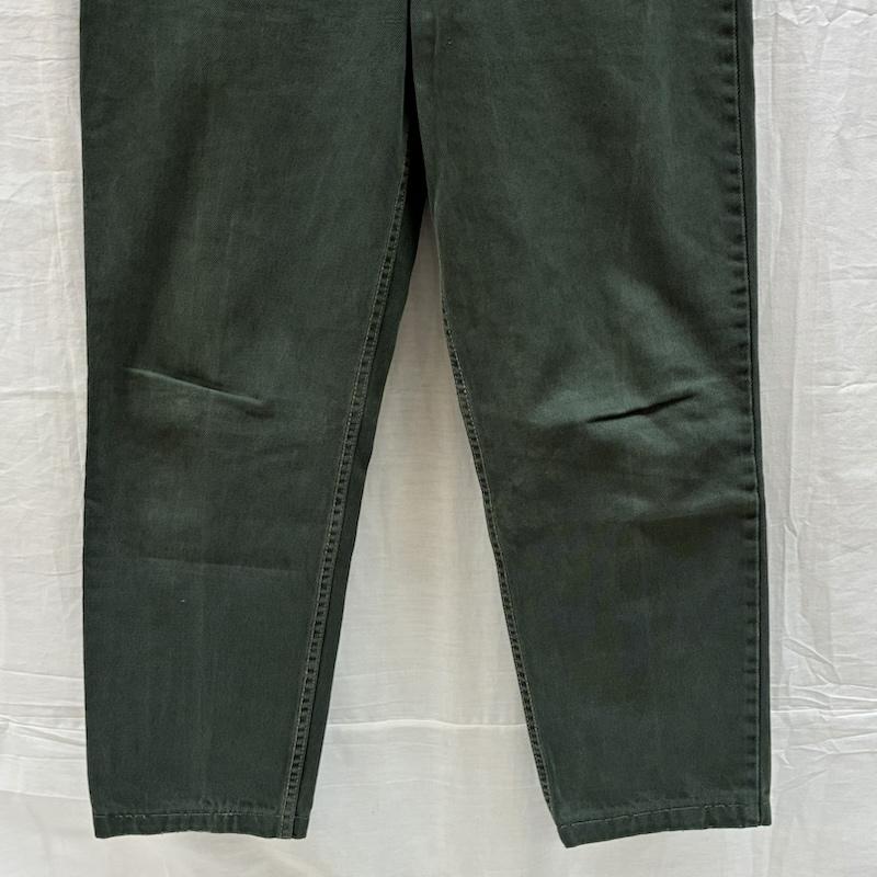 リーバイス Levi s パンツ デニム、ジーンズ 90s 93年 ベルギー製 ユーロリーバイス 後染め テーパード カラー デニムパンツ オレンジタブ 33インチ メンズ USED 古着 中古 50159631