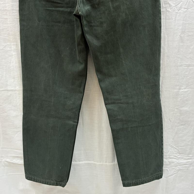 リーバイス Levi s パンツ デニム、ジーンズ 90s 93年 ベルギー製 ユーロリーバイス 後染め テーパード カラー デニムパンツ オレンジタブ 33インチ メンズ USED 古着 中古 50159631
