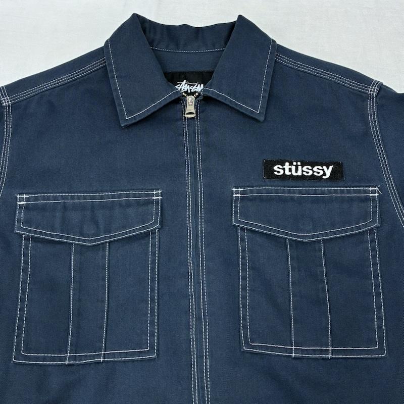 ステューシー STUSSY ジャケット、上着 ジャンパー、ブルゾン Dickies ディッキーズ コラボ 短丈 トラッカー ワーク ジャケット S レディース USED 古着 中古 50159637