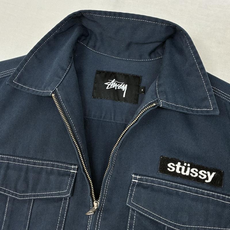 ステューシー STUSSY ジャケット、上着 ジャンパー、ブルゾン Dickies ディッキーズ コラボ 短丈 トラッカー ワーク ジャケット S レディース USED 古着 中古 50159637