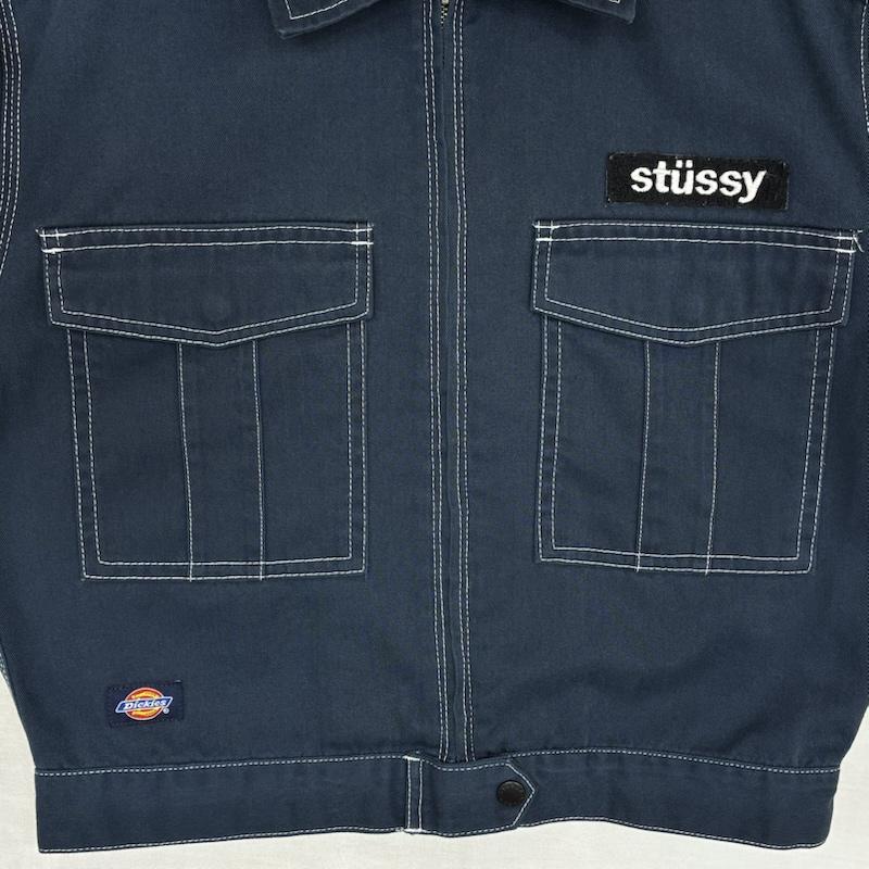 ステューシー STUSSY ジャケット、上着 ジャンパー、ブルゾン Dickies ディッキーズ コラボ 短丈 トラッカー ワーク ジャケット S レディース USED 古着 中古 50159637