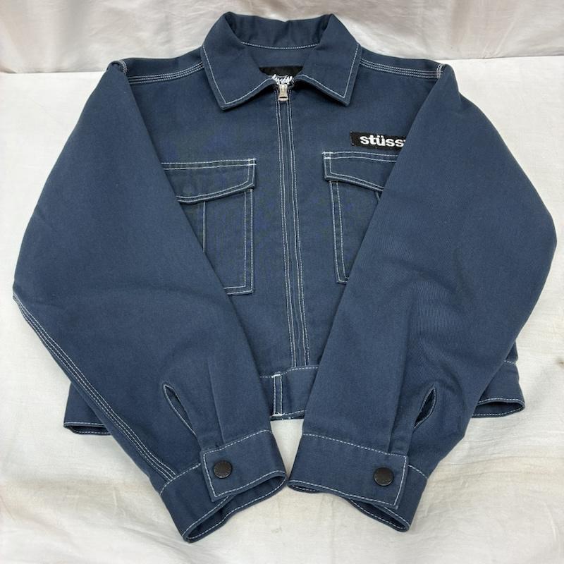 ステューシー STUSSY ジャケット、上着 ジャンパー、ブルゾン Dickies ディッキーズ コラボ 短丈 トラッカー ワーク ジャケット S レディース USED 古着 中古 50159637