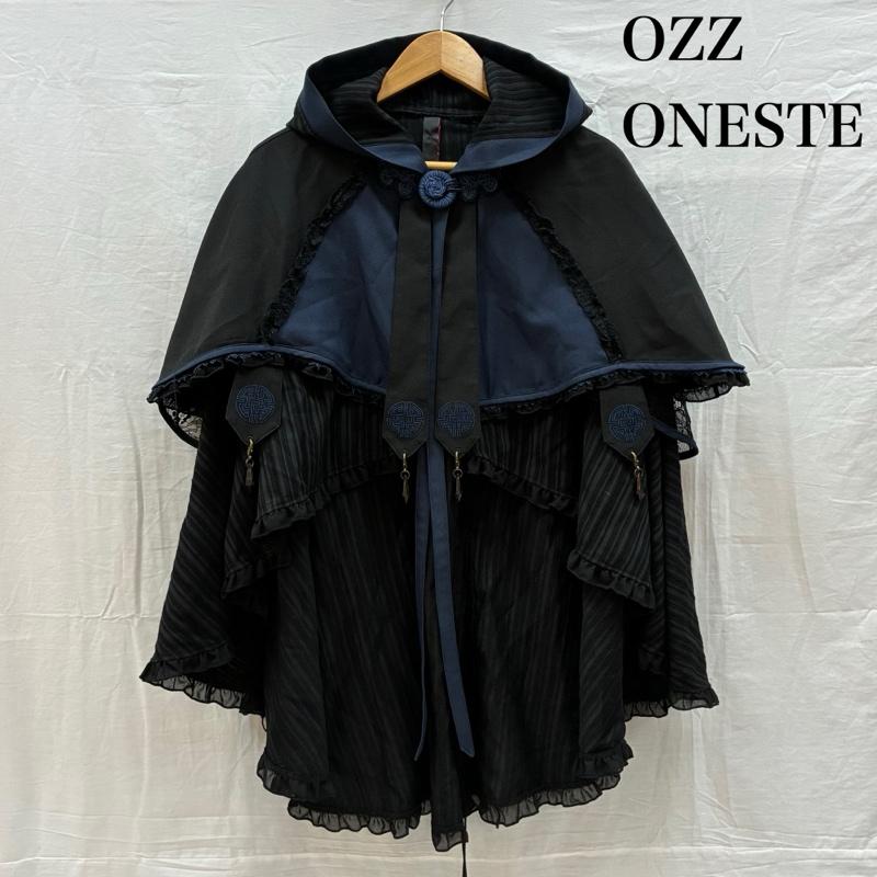 オッズオン OZZ CROCE トップス トップス OZZ ONESTE 花霞の夢 和チャイナ フリル フーデッド ケープ マント - レディース USED 古着 中古 50159641