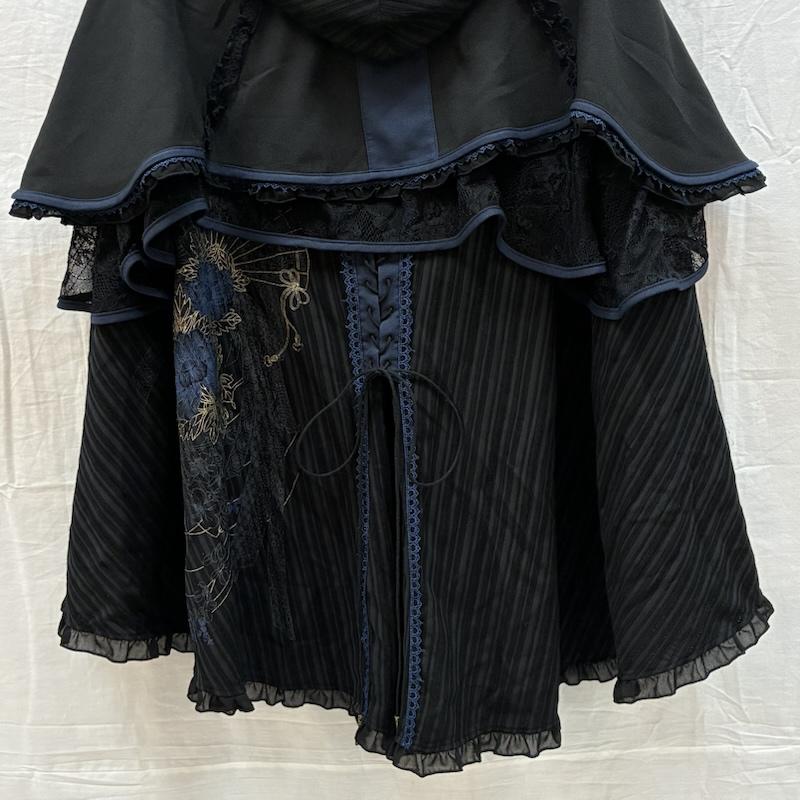 オッズオン OZZ CROCE トップス トップス OZZ ONESTE 花霞の夢 和チャイナ フリル フーデッド ケープ マント - レディース USED 古着 中古 50159641