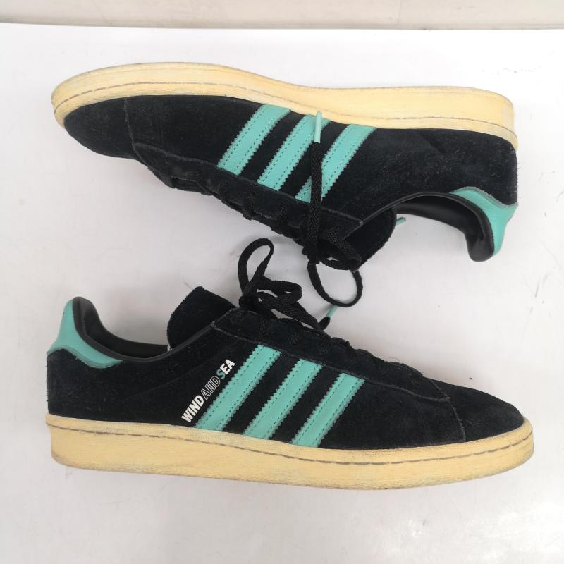 アディダス adidas スニーカー スニーカー CAMPUS 80s atmos WIND AND SEA GX3952 スニーカー 27.5cm 黒 / ブラック / black メンズ USED 古着 中古 50159642