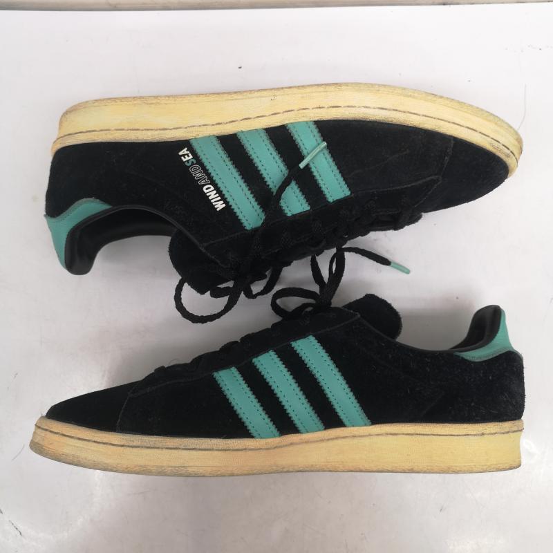 アディダス adidas スニーカー スニーカー CAMPUS 80s atmos WIND AND SEA GX3952 スニーカー 27.5cm 黒 / ブラック / black メンズ USED 古着 中古 50159642
