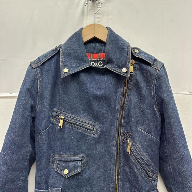 ドルチェアンドガッバーナ DOLCE&GABBANA コート コート一般 イタリア製 デニム ライダース トレンチ コート S インディゴ / インディゴ / Indigo レディース USED 古着 中古 50159643