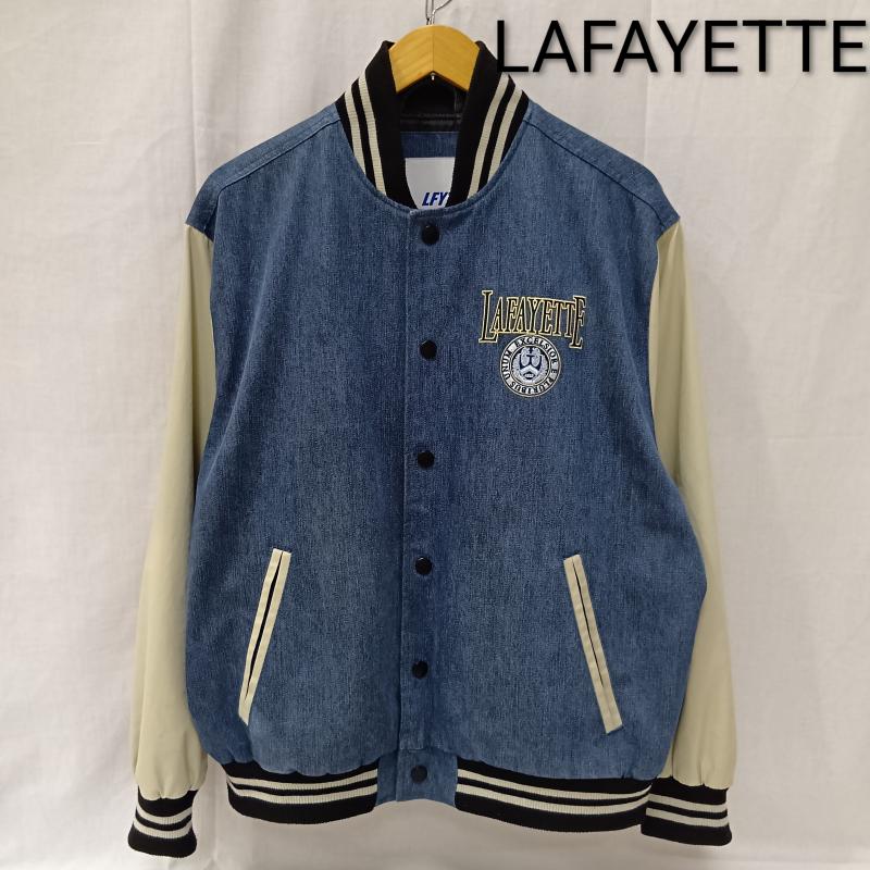 ラファイエット Lafayette ジャケット、上着 ジャンパー、ブルゾン LA231002 LFYT COAT OF ARMS VARSITY JACKET L L ロゴ、文字 アイボリー / アイボリー / X インディゴ / インディゴ / Indigo メンズ USED 古着 中古 50159649