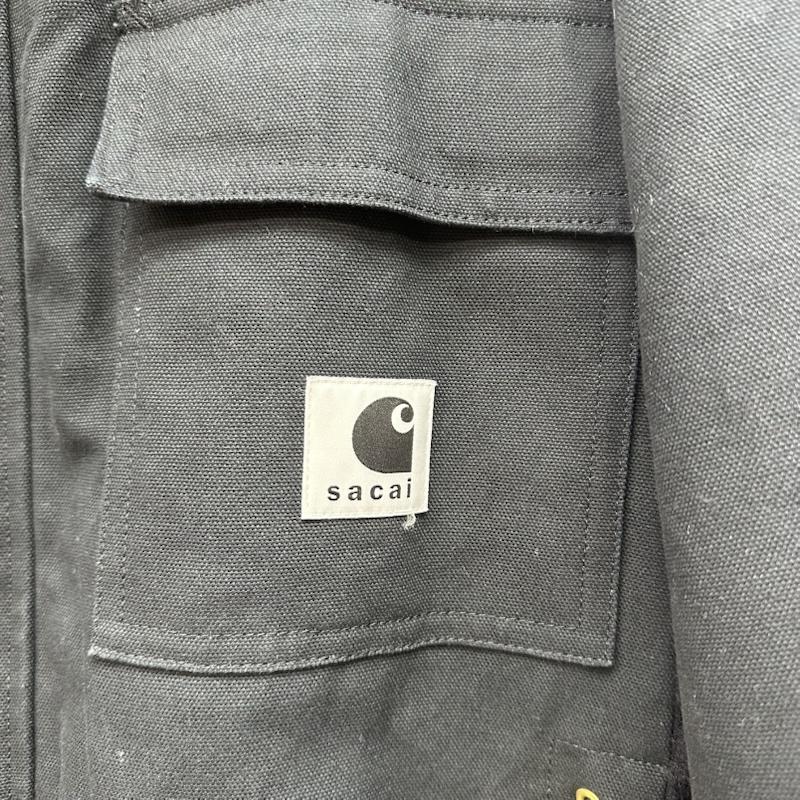 サカイ Sacai ジャケット、上着 ジャンパー、ブルゾン 23AW Carhartt WIP Canvas Parka Siberian キャンバス ボア シベリアン コート 23-03109M 1 黒 / ブラック / black メンズ USED 古着 中古 50159651