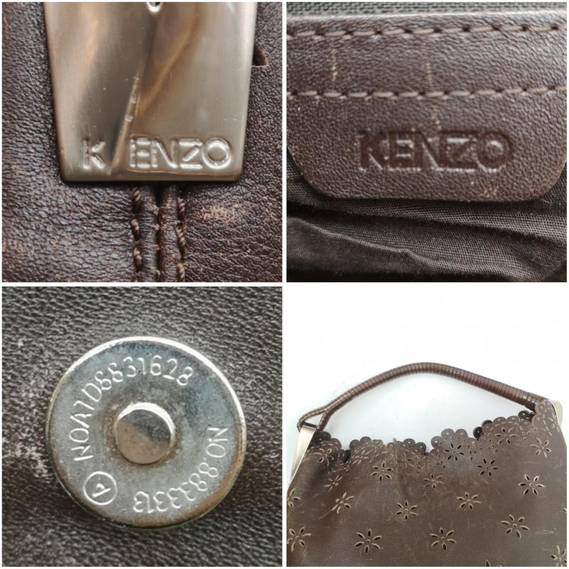 ケンゾー KENZO ショルダーバッグ ショルダーバッグ カットワーク レザー ワン ショルダー バッグ - 茶 / ブラウン / brown レディース USED 古着 中古 50159667