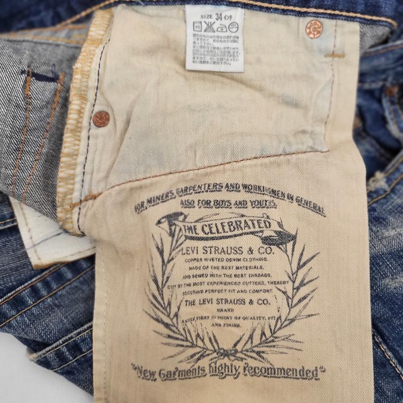 リーバイス Levi s パンツ デニム、ジーンズ ダメージ ｐ359ｊ29154 刺繍 デニム 34インチ 青 / ブルー / blue メンズ USED 古着 中古 50159672