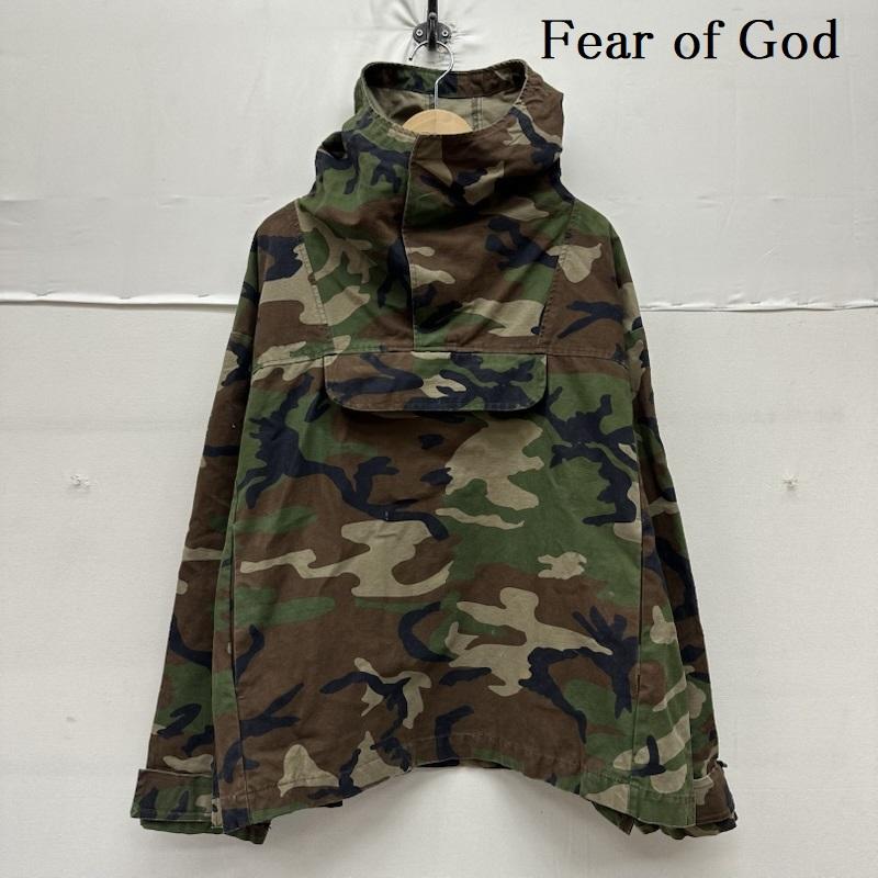 フィアーオブゴッド Fear of God ジャケット、上着 ジャンパー、ブルゾン COLLECTION TWO ミリタリー カモ アノラック パーカー L カーキオリーブ / カーキオリーブ / X 茶 / ブラウン / brown メンズ USED 古着 中古 50159691