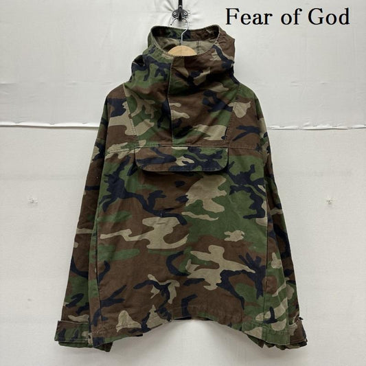 フィアーオブゴッド Fear of God ジャケット、上着 ジャンパー、ブルゾン COLLECTION TWO ミリタリー カモ アノラック パーカー L カーキオリーブ / カーキオリーブ / X 茶 / ブラウン / brown メンズ USED 古着 中古 50159691