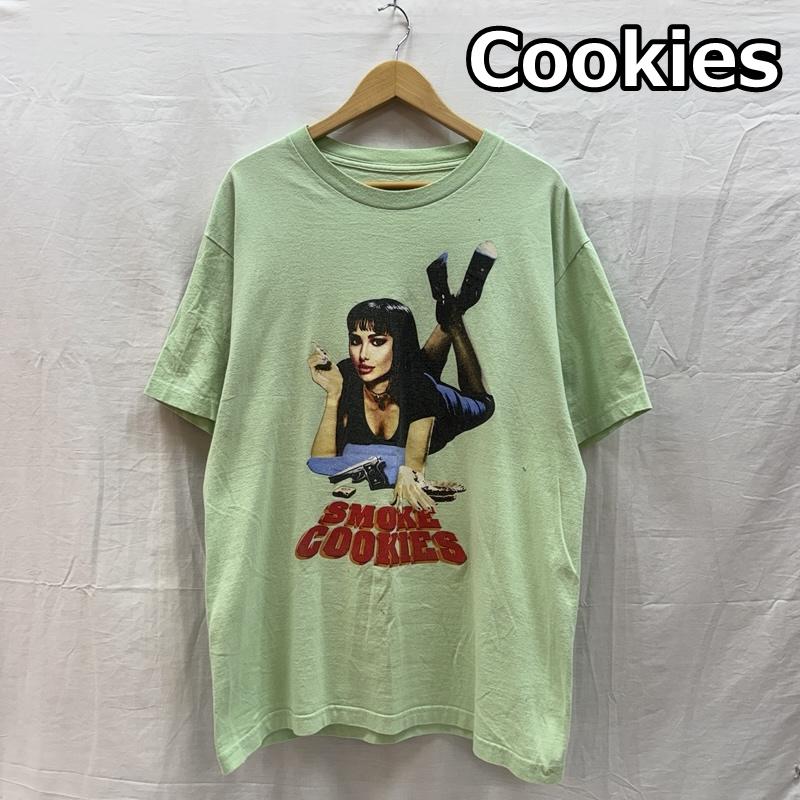 古着 USED Tシャツ 半袖 Cookies SMOKE COOKIES パロディ プリント Tシャツ L メンズ USED 古着 中古 50159695