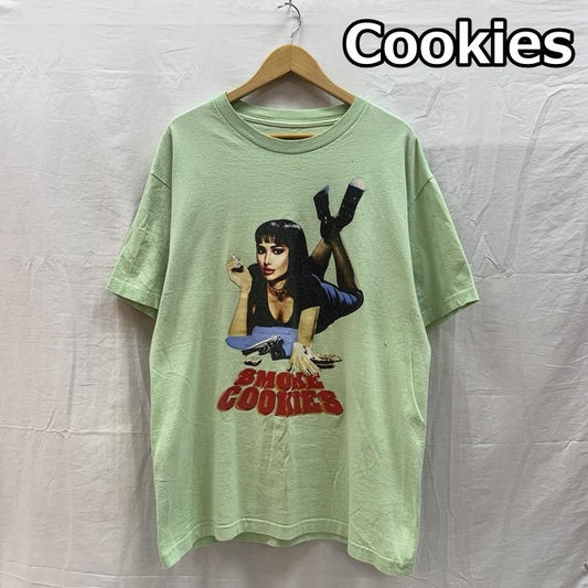 古着 USED Tシャツ 半袖 Cookies SMOKE COOKIES パロディ プリント Tシャツ L メンズ USED 古着 中古 50159695