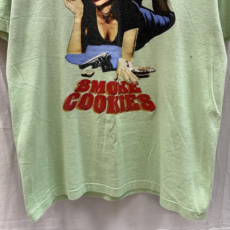 古着 USED Tシャツ 半袖 Cookies SMOKE COOKIES パロディ プリント Tシャツ L メンズ USED 古着 中古 50159695