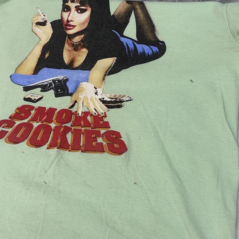古着 USED Tシャツ 半袖 Cookies SMOKE COOKIES パロディ プリント Tシャツ L メンズ USED 古着 中古 50159695