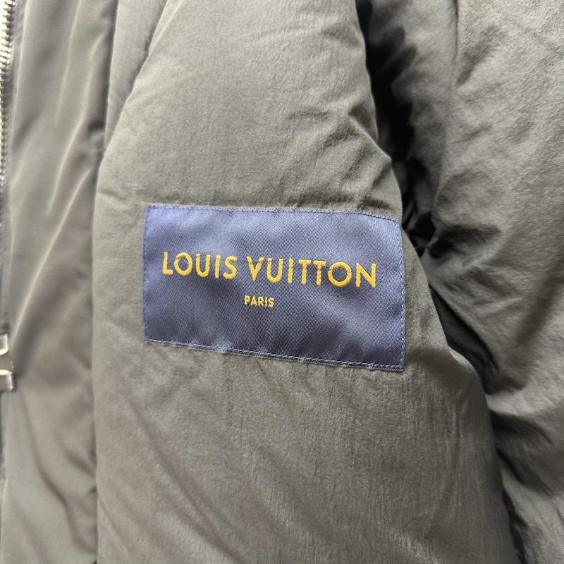 ルイヴィトン LOUIS VUITTON ジャケット、上着 ジャンパー、ブルゾン スプラッシュ モノグラム ナイロン パフィー ジャケット HIB30WRWK 46 黒 / ブラック / black X 青 / ブルー / blue メンズ USED 古着 中古 50159697