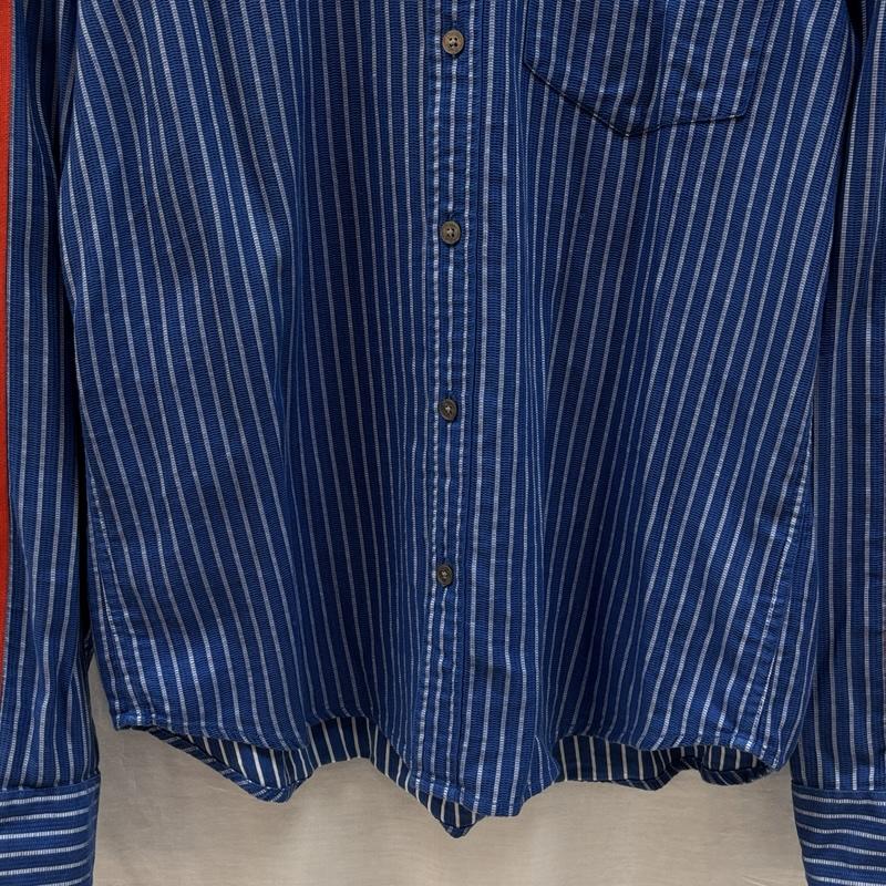アルマーニエクスチェンジ ARMANI EXCHANGE シャツ、ブラウス 長袖 A/X スリーブライン ストライプ 長袖 シャツ L ストライプ メンズ USED 古着 中古 50159699